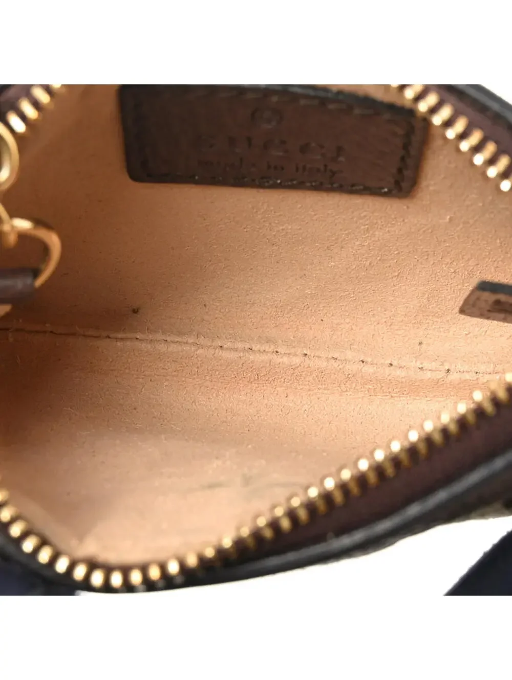 $450 Gucci Monogram JumboGG Textured Dollar Calfskin Ophidia - Picture 6 of 11